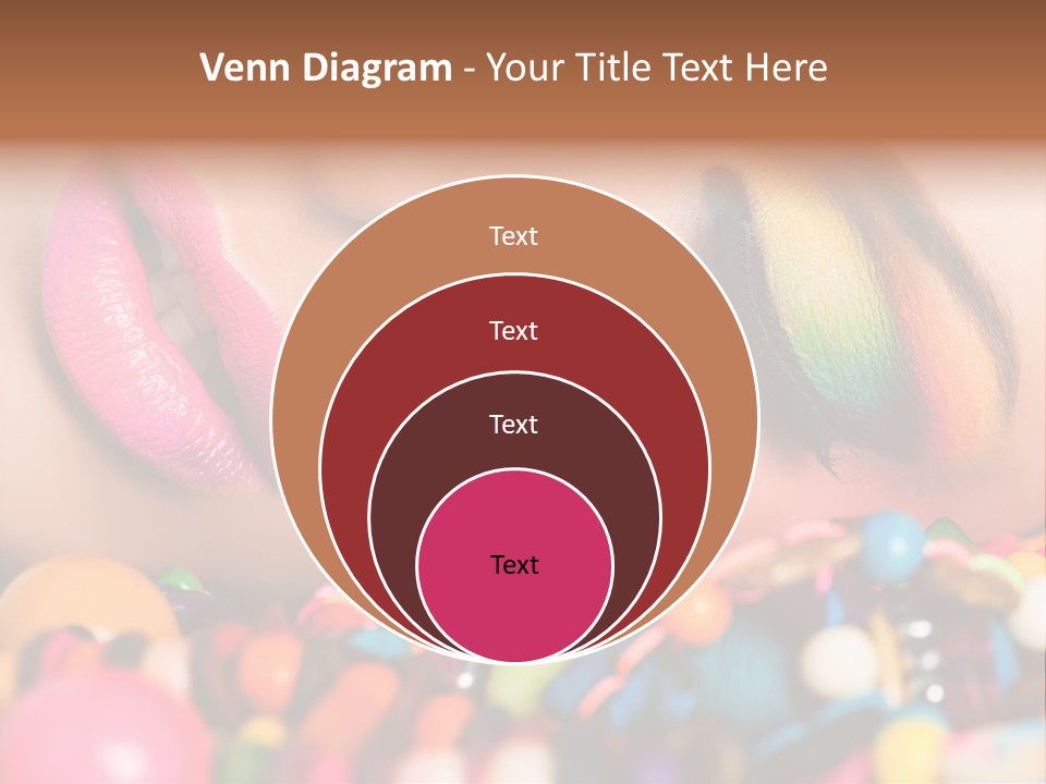 Colour Eyeshadow Female PowerPoint Template