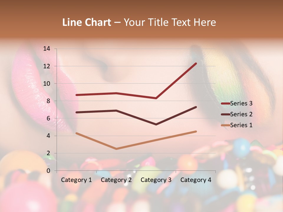 Colour Eyeshadow Female PowerPoint Template