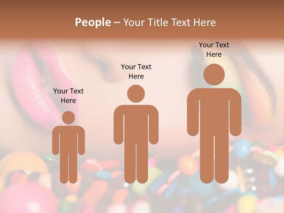 Colour Eyeshadow Female PowerPoint Template