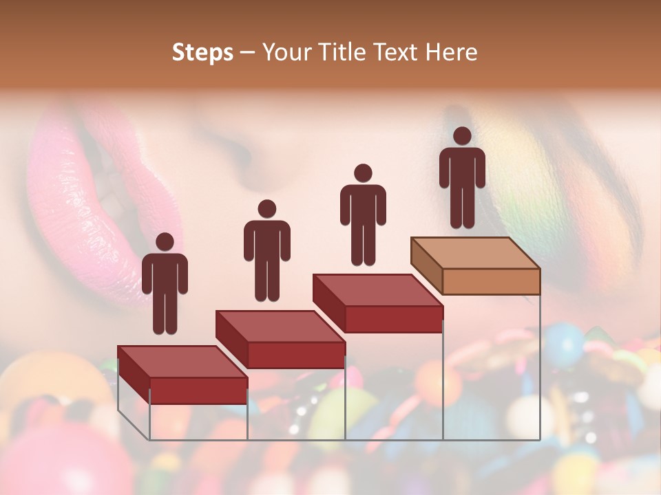 Colour Eyeshadow Female PowerPoint Template