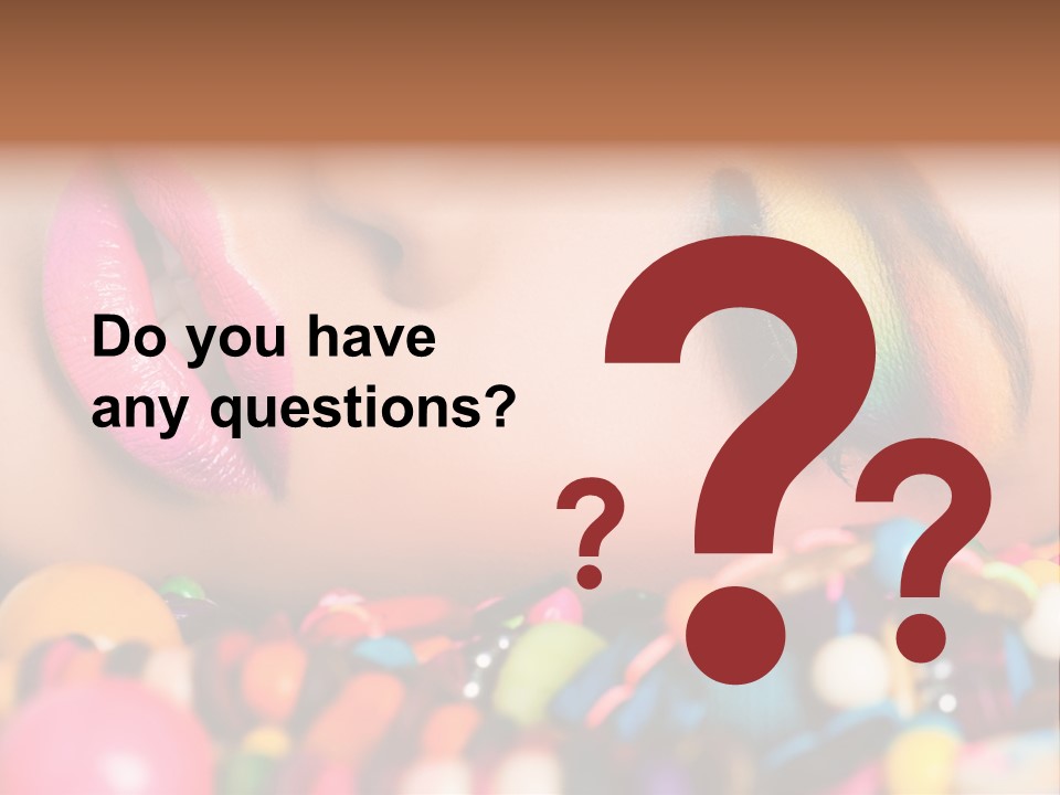 Colour Eyeshadow Female PowerPoint Template