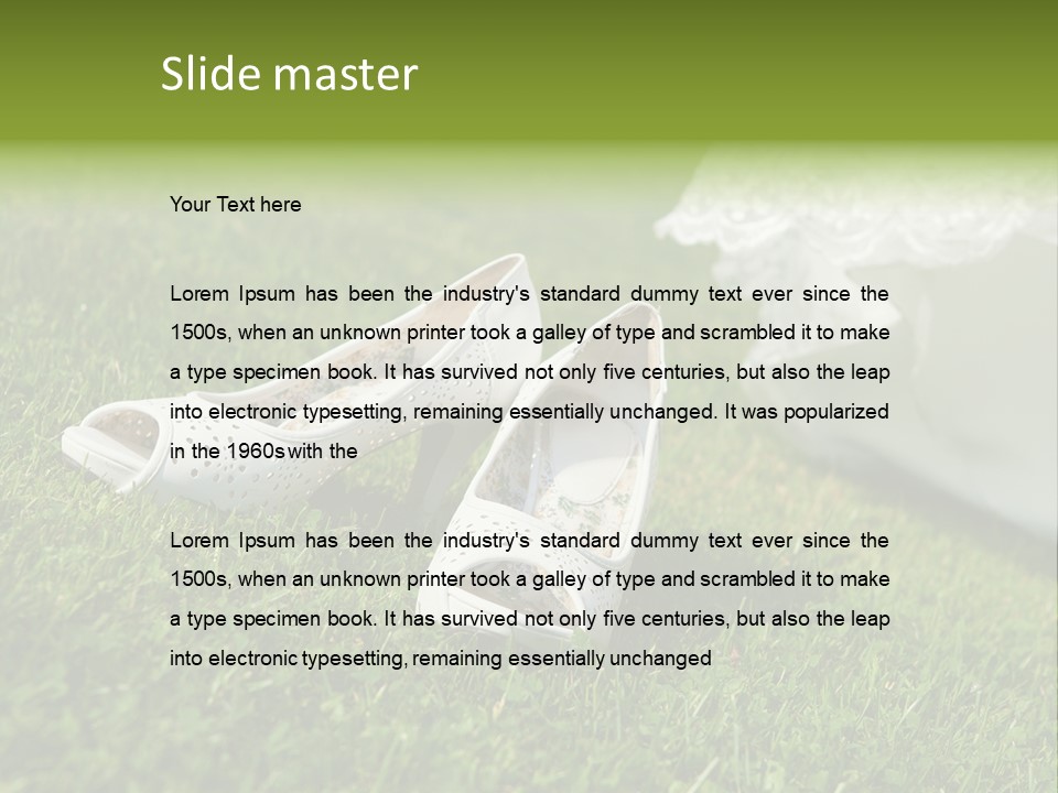 Roses Girl White PowerPoint Template