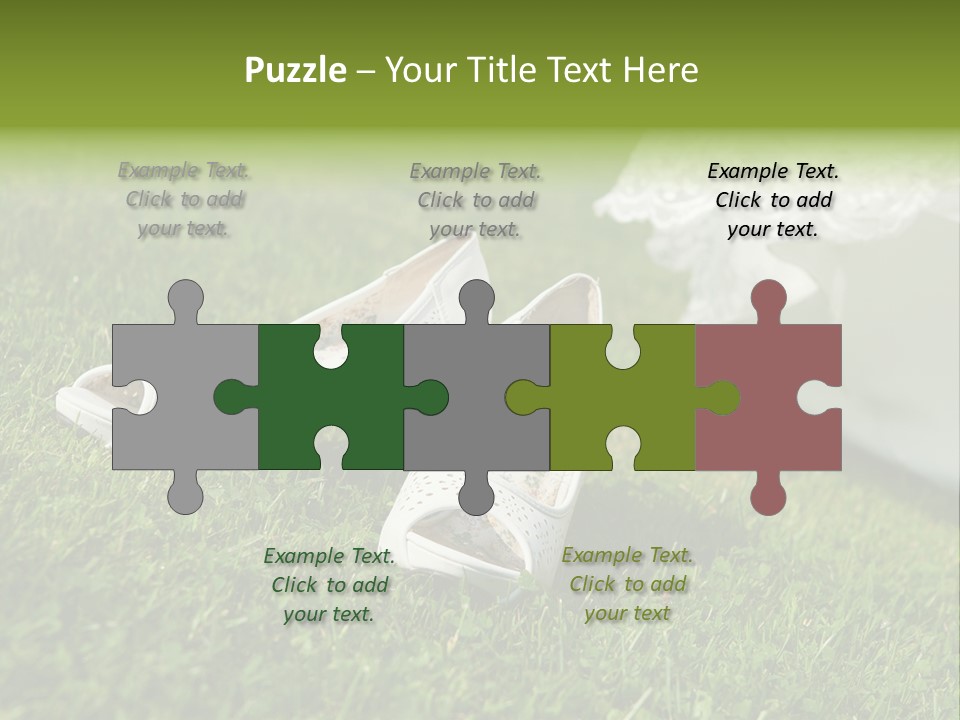 Roses Girl White PowerPoint Template