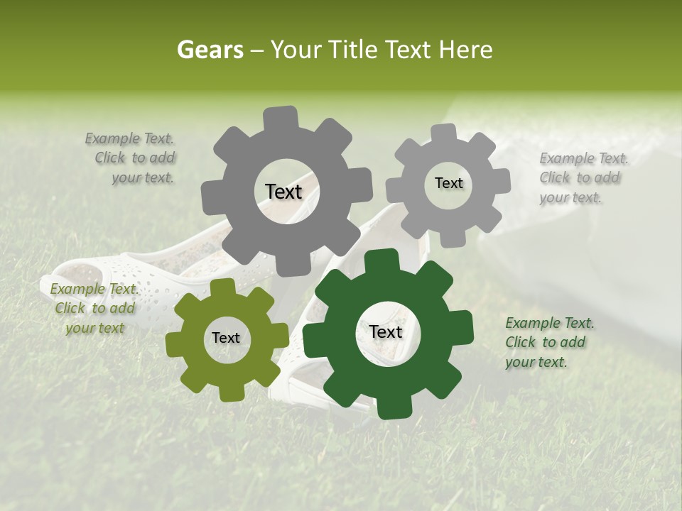 Roses Girl White PowerPoint Template