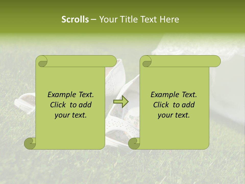 Roses Girl White PowerPoint Template