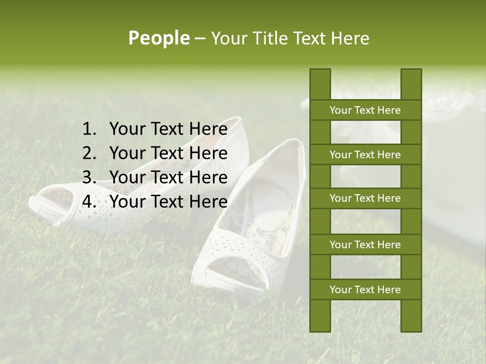 Roses Girl White PowerPoint Template