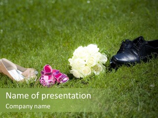 Blumen Hochzeitstraus Liebe PowerPoint Template