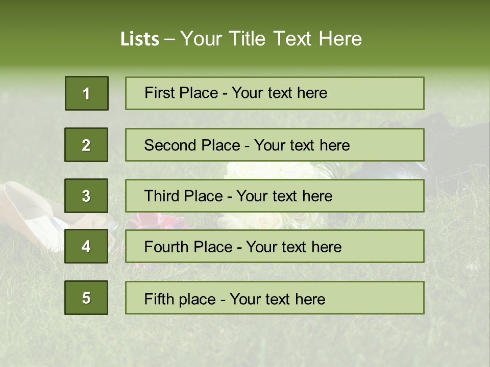 Blumen Hochzeitstraus Liebe PowerPoint Template