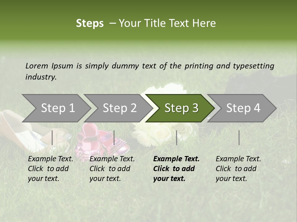 Blumen Hochzeitstraus Liebe PowerPoint Template
