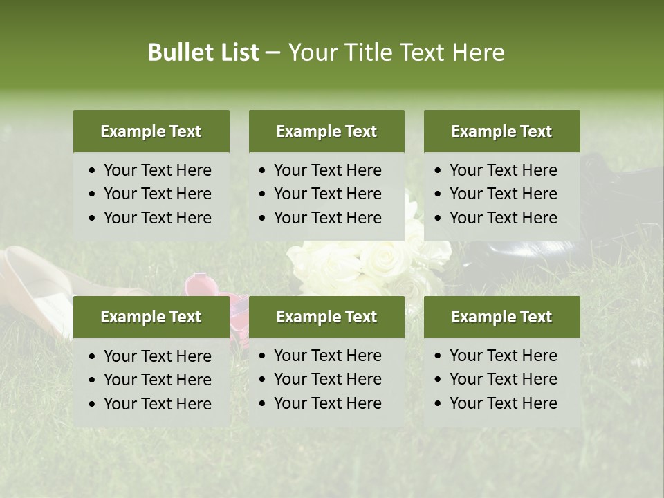 Blumen Hochzeitstraus Liebe PowerPoint Template