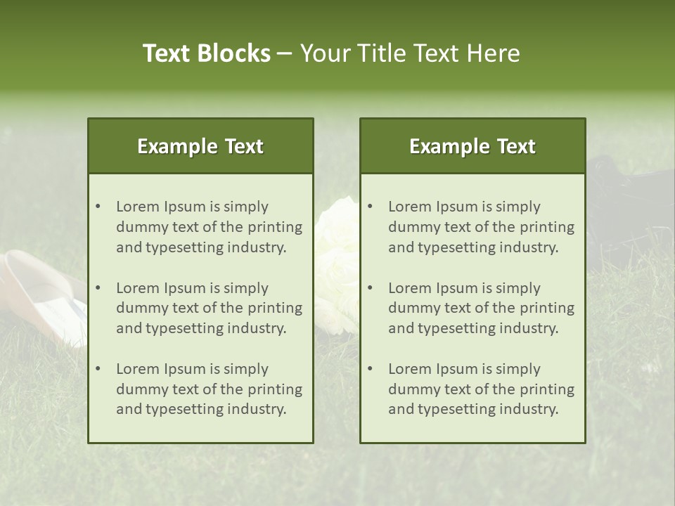 Blumen Hochzeitstraus Liebe PowerPoint Template