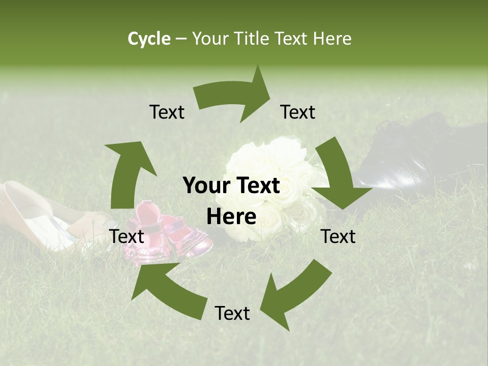 Blumen Hochzeitstraus Liebe PowerPoint Template