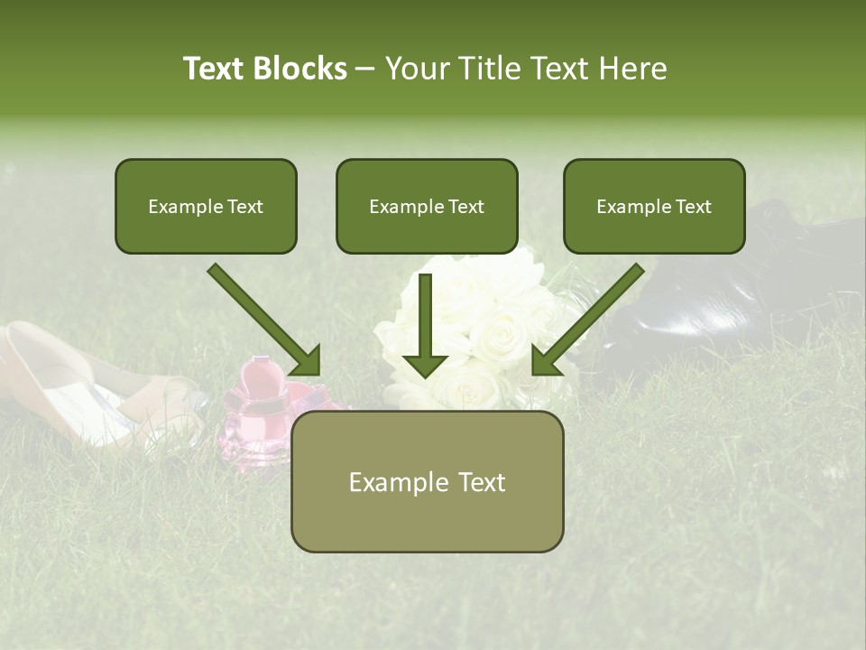 Blumen Hochzeitstraus Liebe PowerPoint Template