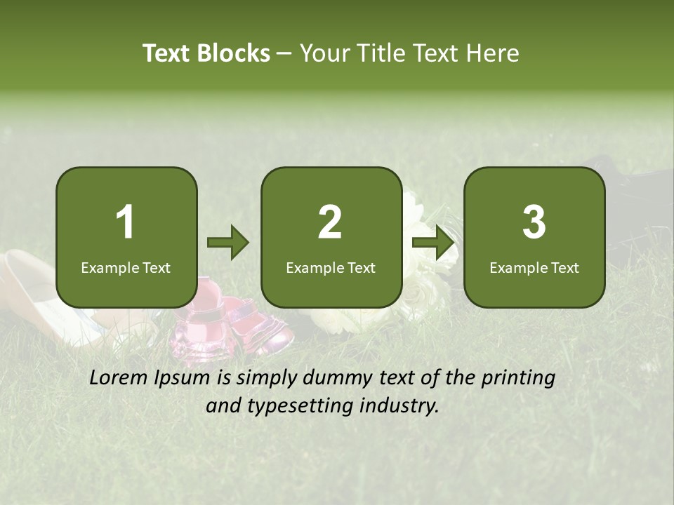 Blumen Hochzeitstraus Liebe PowerPoint Template