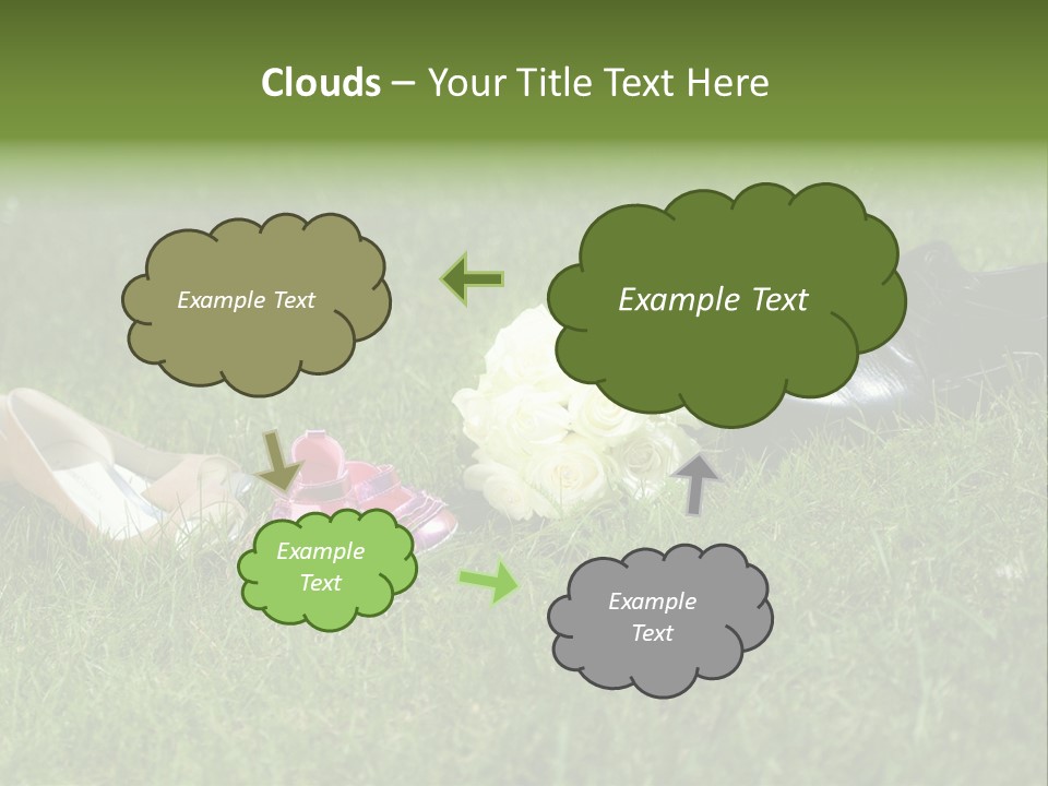 Blumen Hochzeitstraus Liebe PowerPoint Template