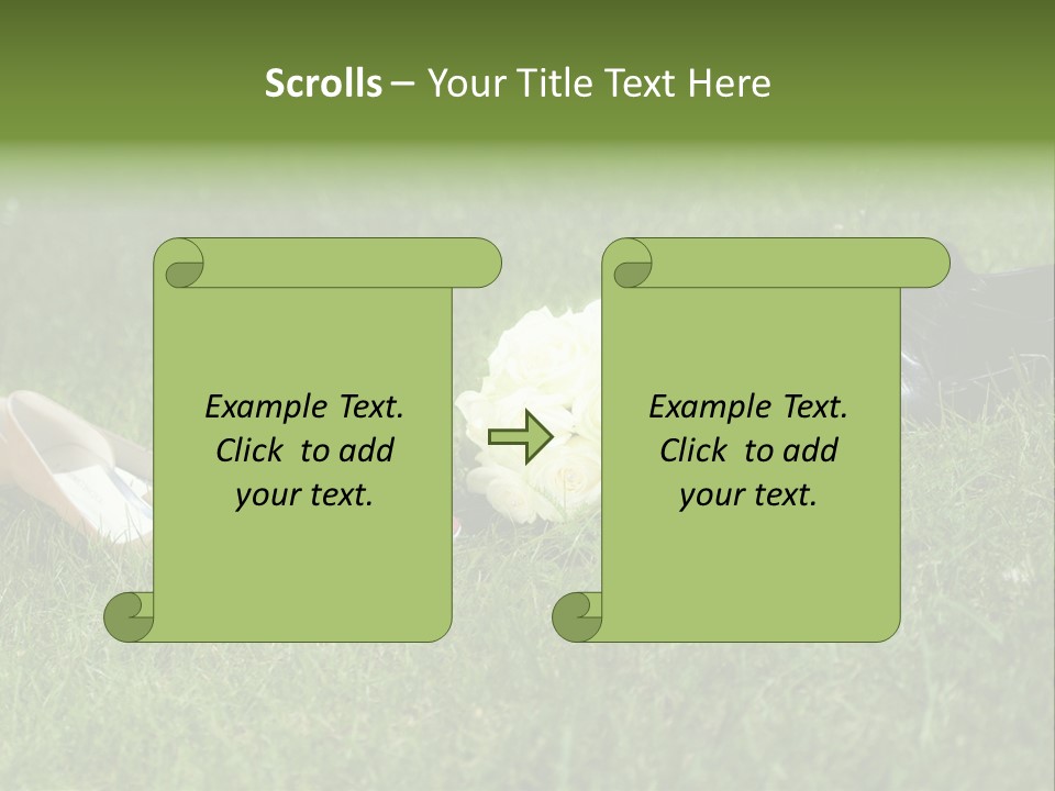 Blumen Hochzeitstraus Liebe PowerPoint Template