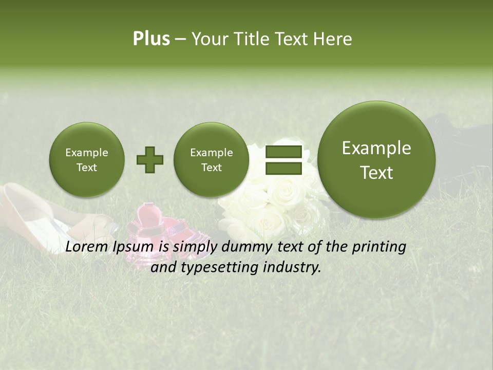 Blumen Hochzeitstraus Liebe PowerPoint Template