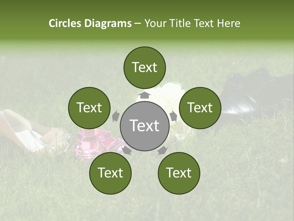 Blumen Hochzeitstraus Liebe PowerPoint Template