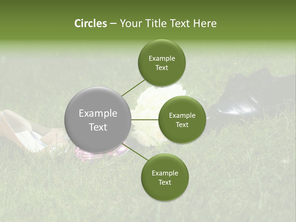 Blumen Hochzeitstraus Liebe PowerPoint Template