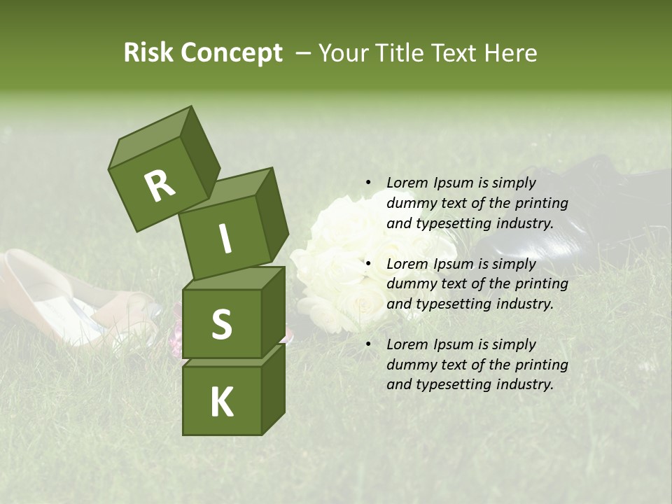 Blumen Hochzeitstraus Liebe PowerPoint Template