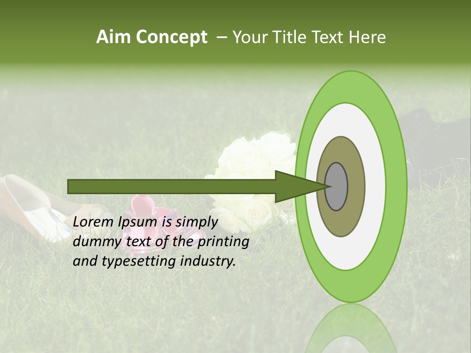 Blumen Hochzeitstraus Liebe PowerPoint Template