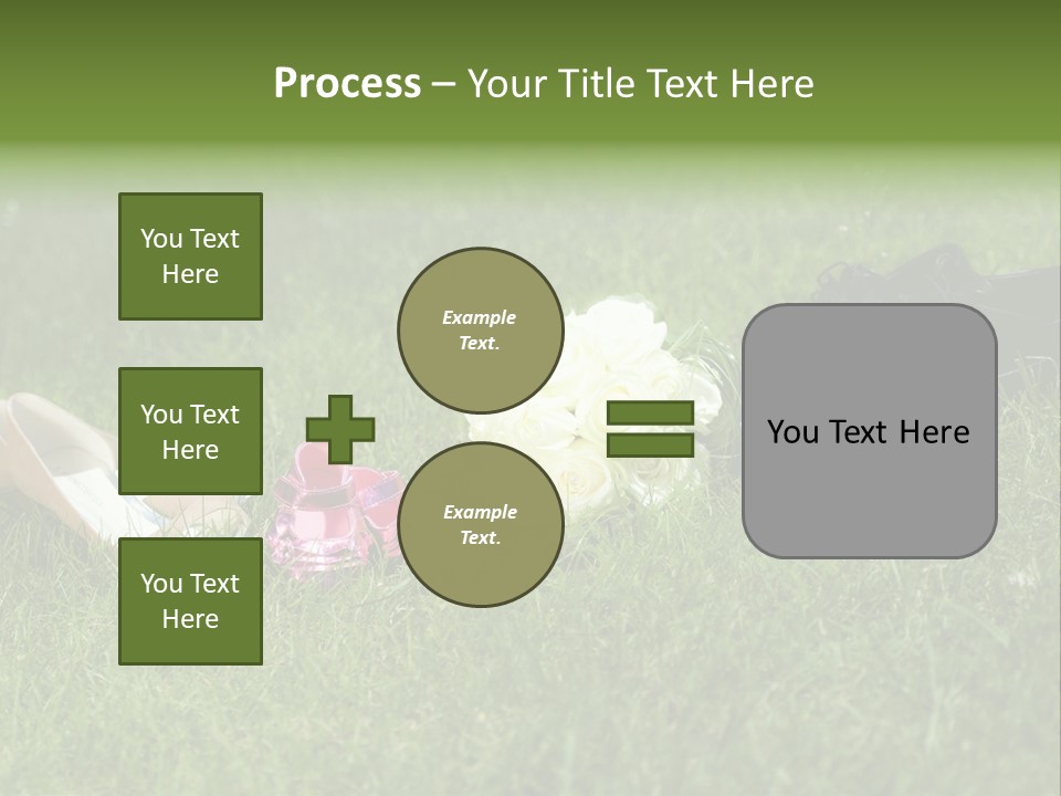 Blumen Hochzeitstraus Liebe PowerPoint Template