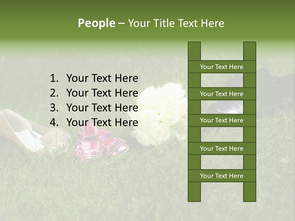 Blumen Hochzeitstraus Liebe PowerPoint Template