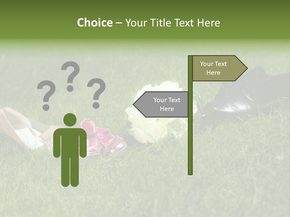 Blumen Hochzeitstraus Liebe PowerPoint Template