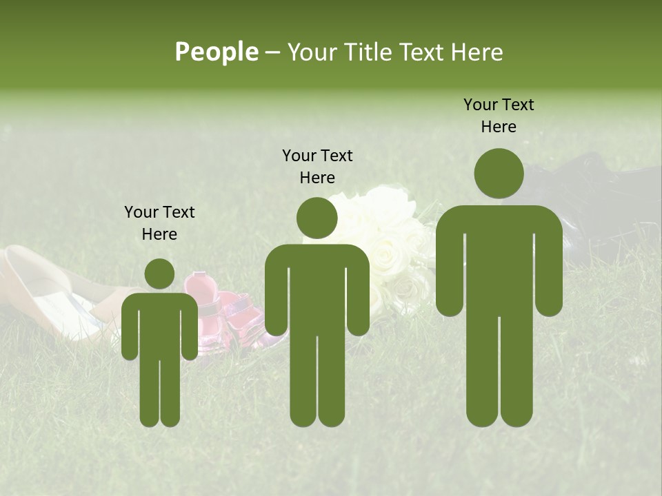 Blumen Hochzeitstraus Liebe PowerPoint Template