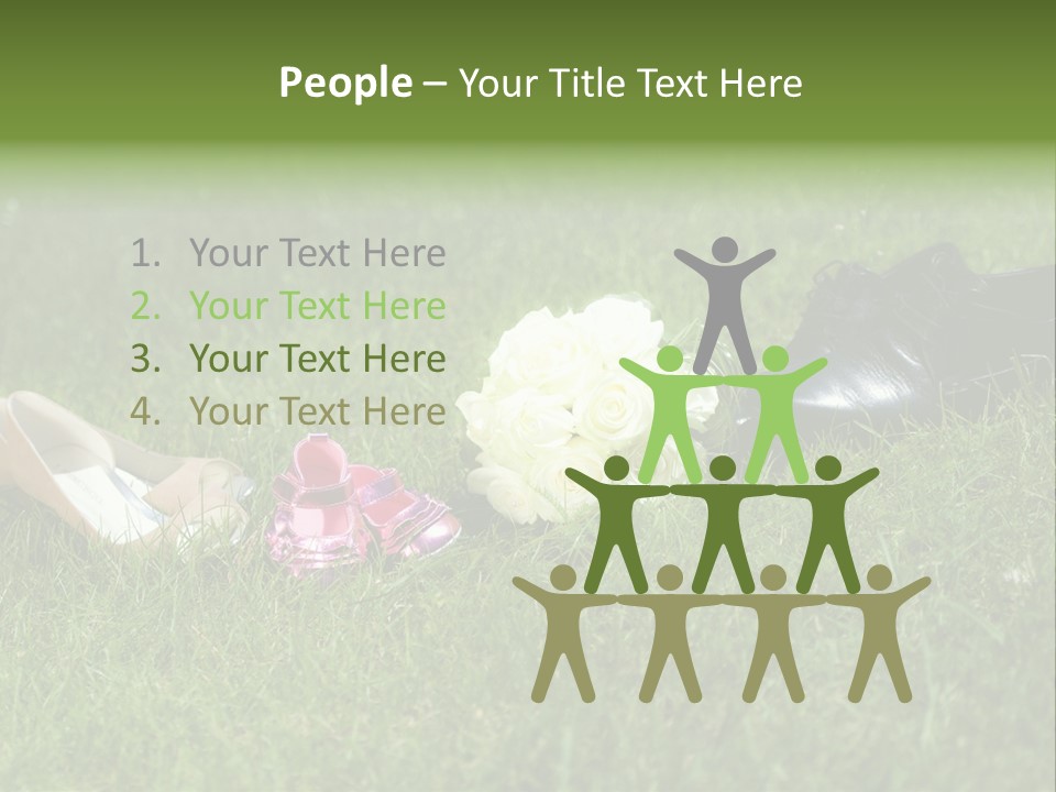 Blumen Hochzeitstraus Liebe PowerPoint Template