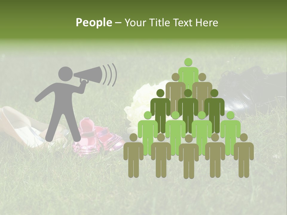 Blumen Hochzeitstraus Liebe PowerPoint Template