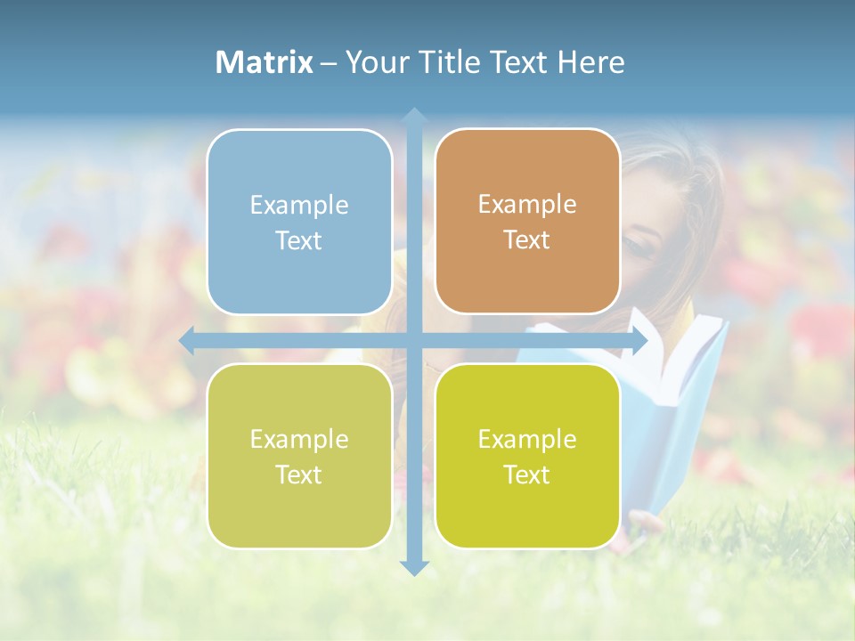 Sutumn Red Woman PowerPoint Template