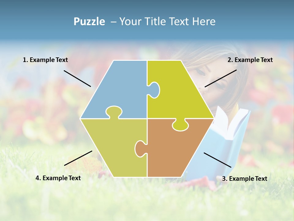 Sutumn Red Woman PowerPoint Template