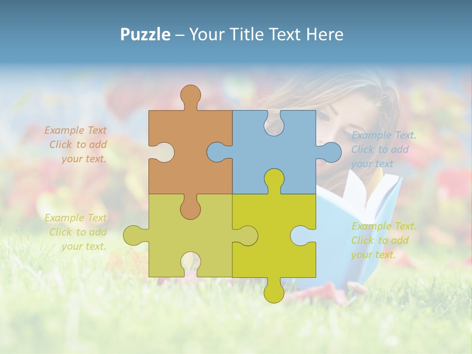 Sutumn Red Woman PowerPoint Template