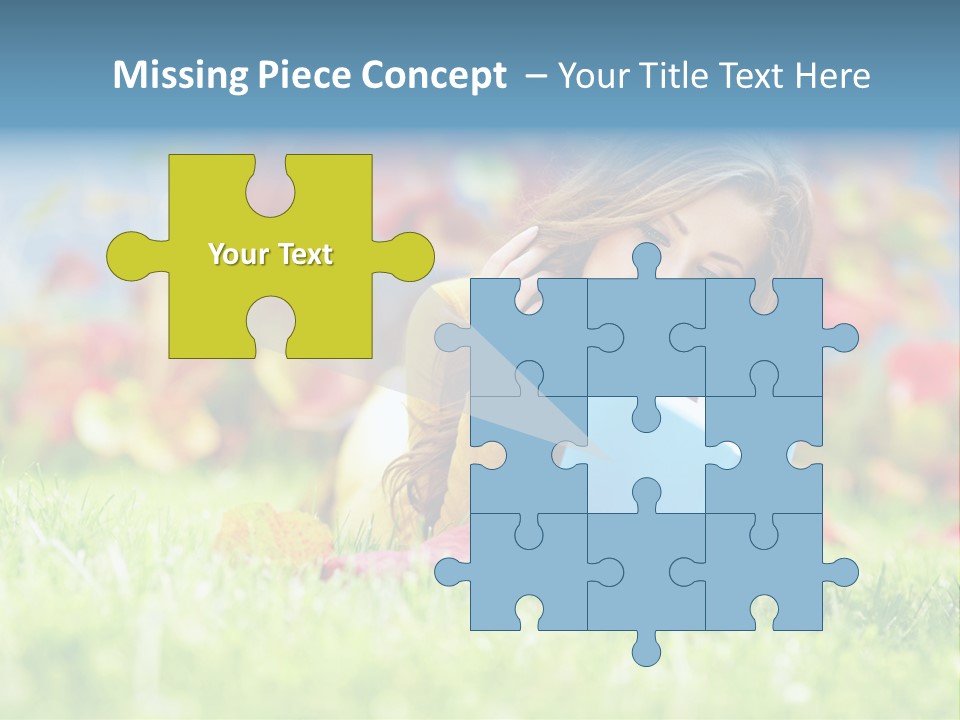 Sutumn Red Woman PowerPoint Template