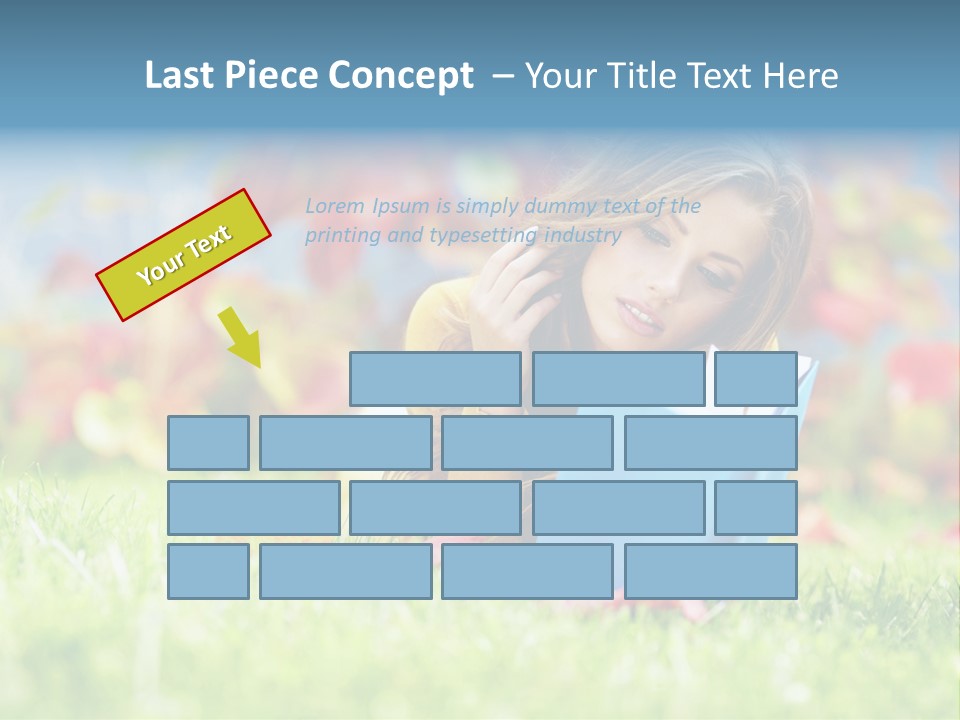 Sutumn Red Woman PowerPoint Template