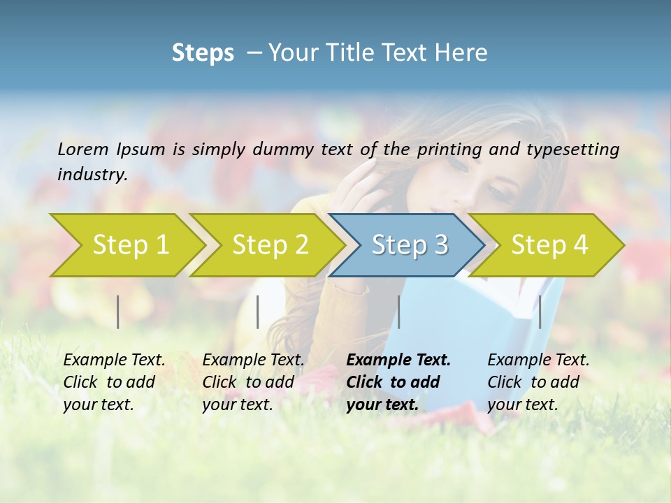 Sutumn Red Woman PowerPoint Template