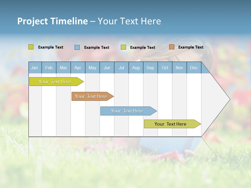 Sutumn Red Woman PowerPoint Template