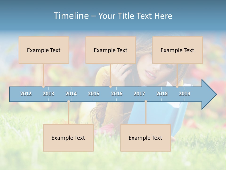 Sutumn Red Woman PowerPoint Template