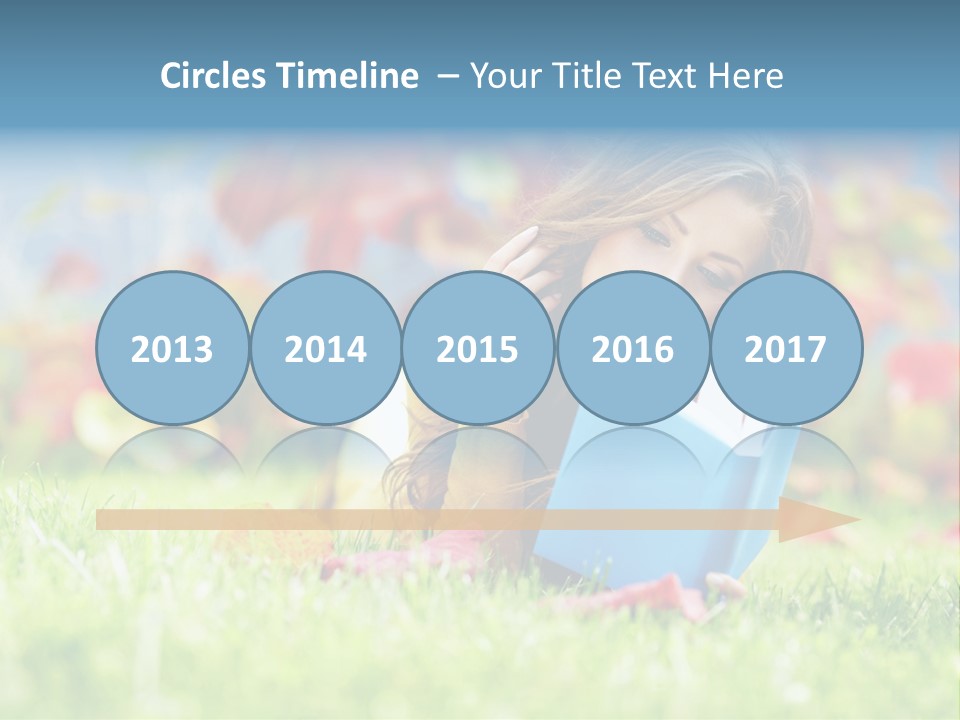 Sutumn Red Woman PowerPoint Template