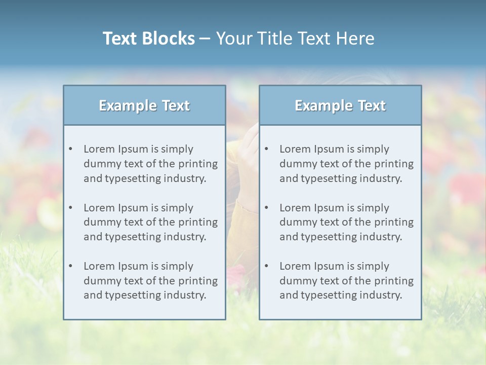 Sutumn Red Woman PowerPoint Template