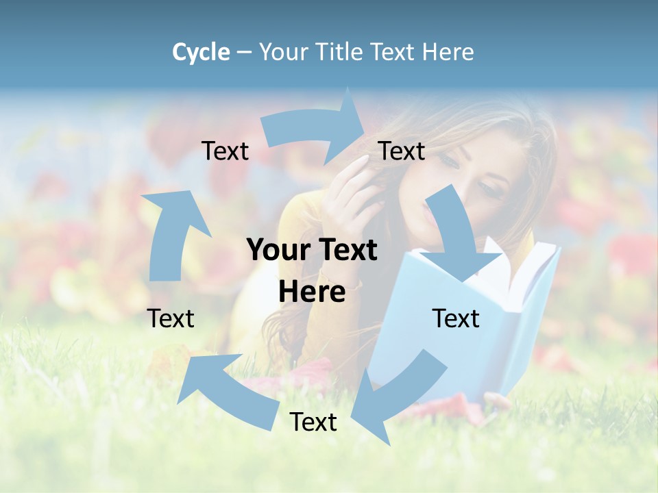 Sutumn Red Woman PowerPoint Template