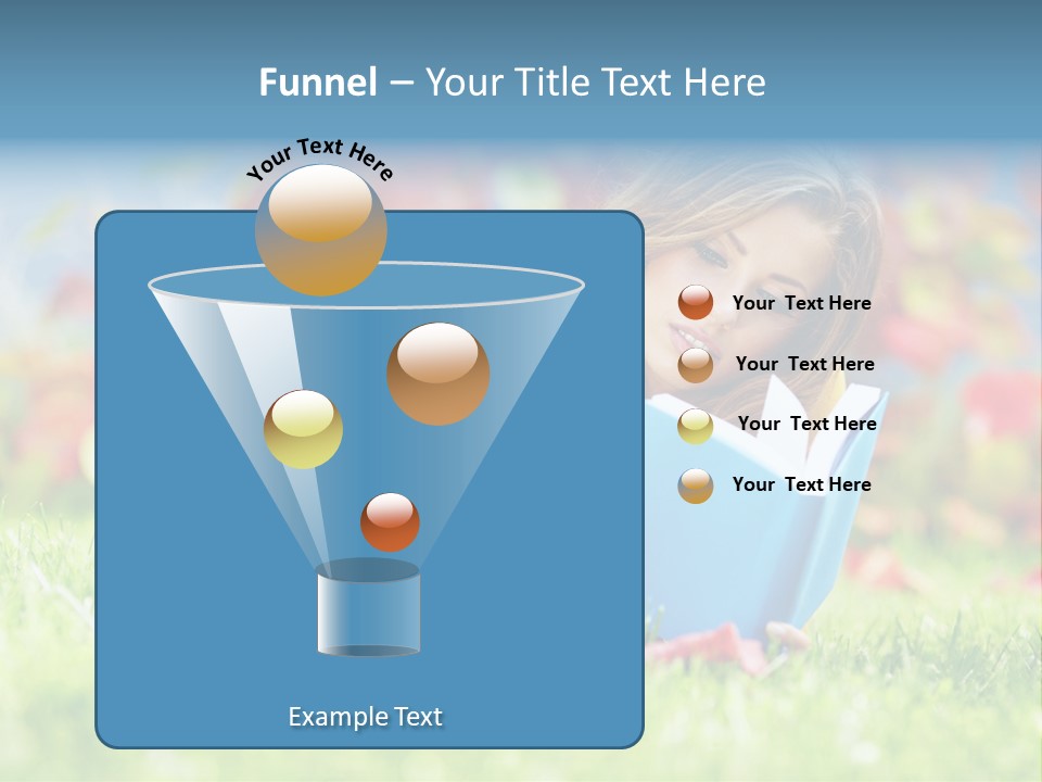 Sutumn Red Woman PowerPoint Template