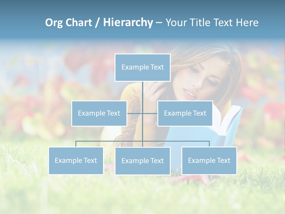 Sutumn Red Woman PowerPoint Template