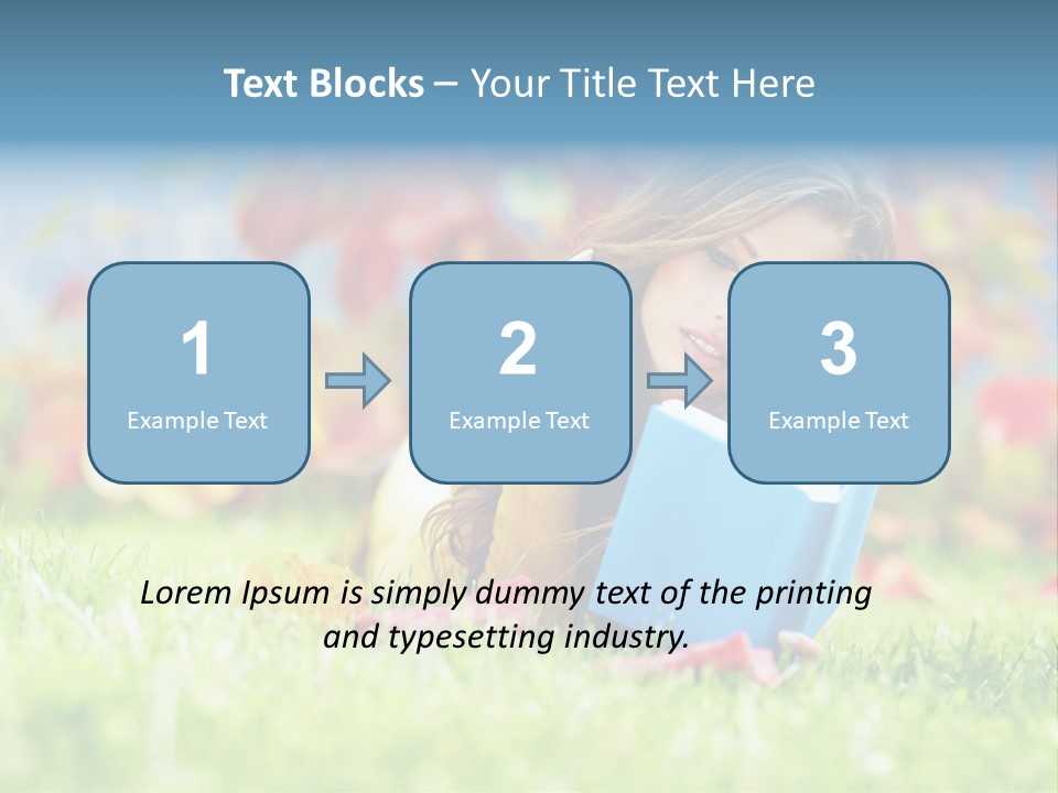 Sutumn Red Woman PowerPoint Template