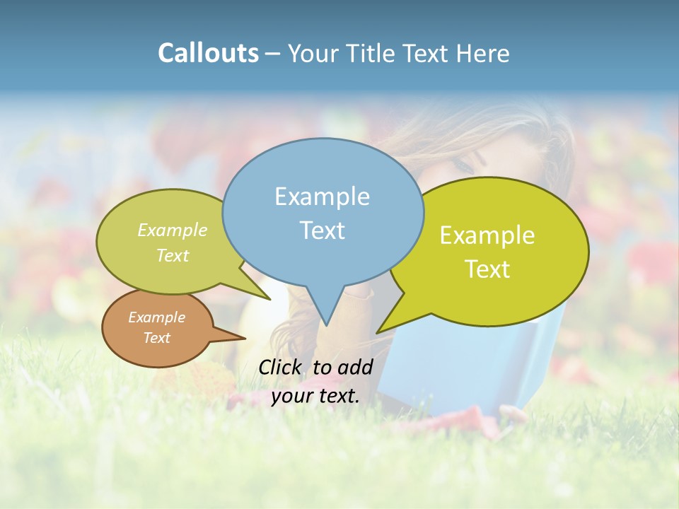 Sutumn Red Woman PowerPoint Template