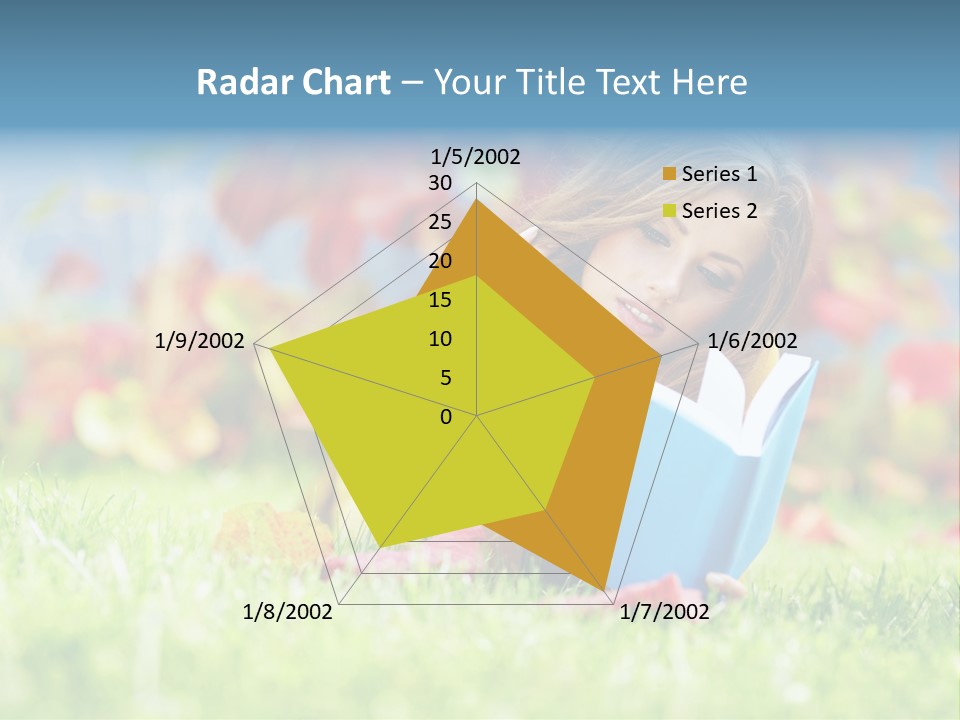 Sutumn Red Woman PowerPoint Template