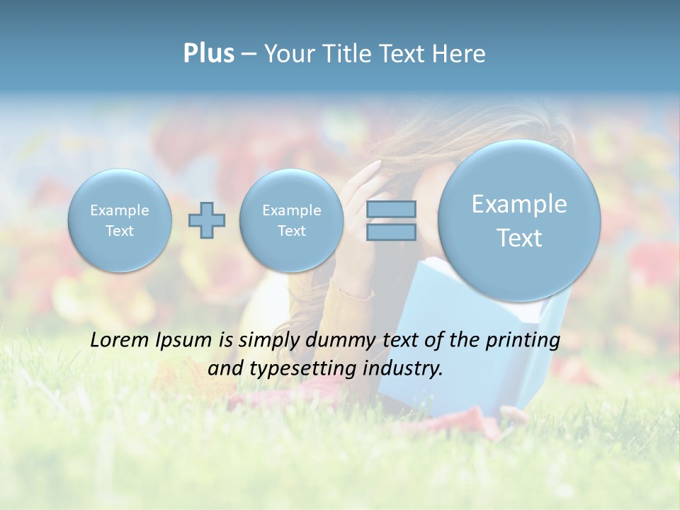 Sutumn Red Woman PowerPoint Template