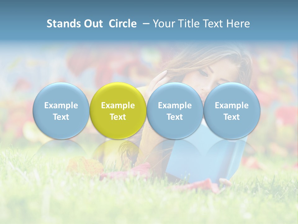 Sutumn Red Woman PowerPoint Template