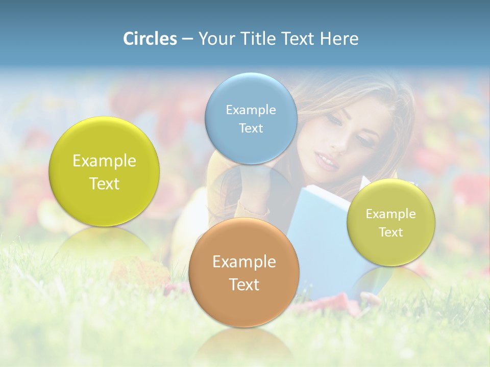 Sutumn Red Woman PowerPoint Template